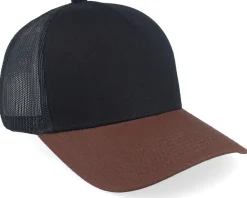 Discount Equip Blank Black/Brown A-frame Trucker - Brown, Black