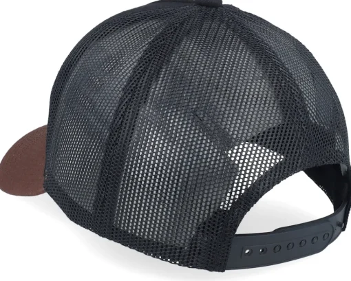 Discount Equip Blank Black/Brown A-frame Trucker - Brown, Black