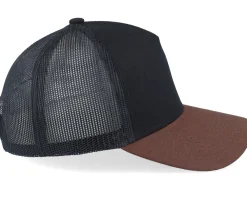 Discount Equip Blank Black/Brown A-frame Trucker - Brown, Black