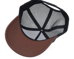 Discount Equip Blank Black/Brown A-frame Trucker - Brown, Black