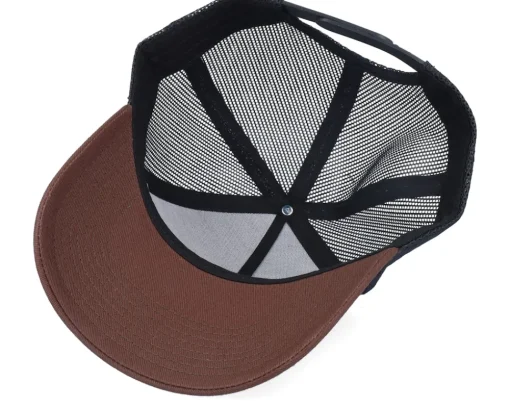 Discount Equip Blank Black/Brown A-frame Trucker - Brown, Black