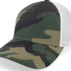 Blanks-American Needle Blank Brush Twill Valin Ivory/Camouflage Trucker -