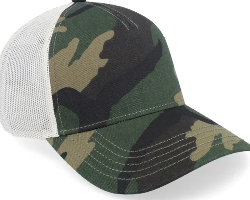 Blanks-American Needle Blank Brush Twill Valin Ivory/Camouflage Trucker -