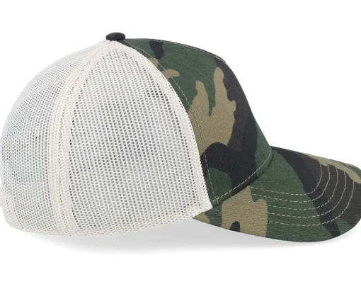 Blanks-American Needle Blank Brush Twill Valin Ivory/Camouflage Trucker -