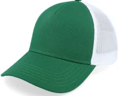 Trucker-American Needle Blank Brush Twill Valin White/Emerald Trucker -