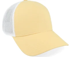 Blanks | Visor-American Needle Blank Brush Twill Valin White/Lemon A-Frame Trucker -