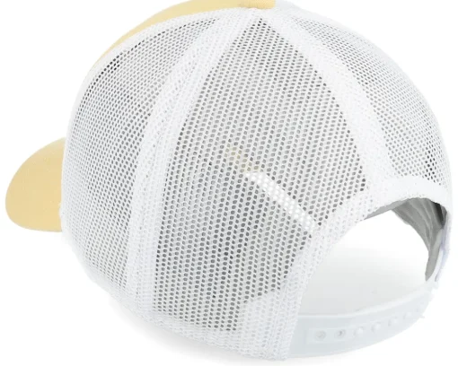 Blanks | Visor-American Needle Blank Brush Twill Valin White/Lemon A-Frame Trucker -