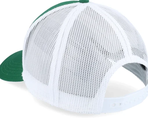 Trucker-American Needle Blank Brush Twill Valin White/Emerald Trucker -
