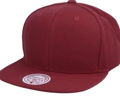Sale Mitchell & Ness Blank Burgundy Snapback -