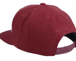 Sale Mitchell & Ness Blank Burgundy Snapback -