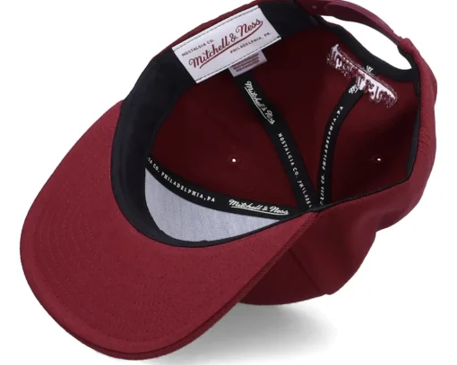 Sale Mitchell & Ness Blank Burgundy Snapback -