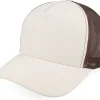 Hot Equip Blank Canvas Beige/Brown A-frame Trucker - Beige, Brown