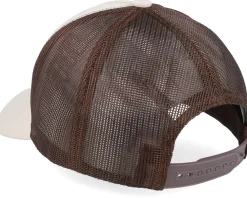 Hot Equip Blank Canvas Beige/Brown A-frame Trucker - Beige, Brown