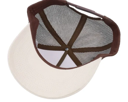 Hot Equip Blank Canvas Beige/Brown A-frame Trucker - Beige, Brown