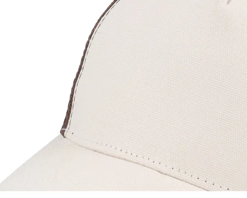 Hot Equip Blank Canvas Beige/Brown A-frame Trucker - Beige, Brown