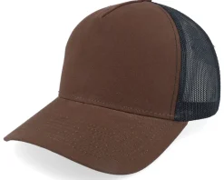 Hot Equip Blank Canvas Beige/Brown A-frame Trucker - Beige, Brown