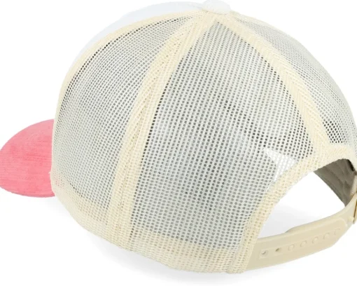 Discount Equip Blank Cord Off White/Stone/Pastel Pink A-Frame Trucker - Pink, Grey, White