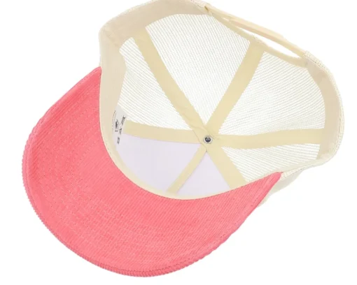 Discount Equip Blank Cord Off White/Stone/Pastel Pink A-Frame Trucker - Pink, Grey, White