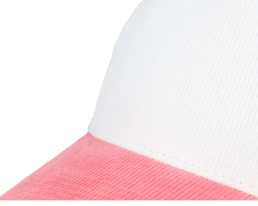 Discount Equip Blank Cord Off White/Stone/Pastel Pink A-Frame Trucker - Pink, Grey, White