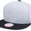 Hot Mitchell & Ness Blank Grey/Black Snapback -