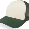 Fashion Equip Blank Stone/Olive/Dark Green A-frame Trucker - Grey, Green
