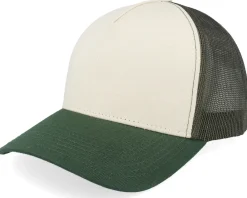 Fashion Equip Blank Stone/Olive/Dark Green A-frame Trucker - Grey, Green