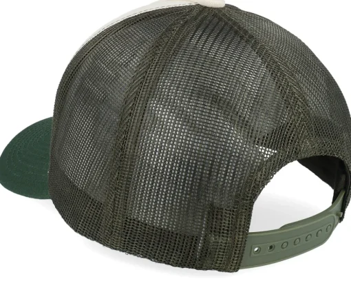 Fashion Equip Blank Stone/Olive/Dark Green A-frame Trucker - Grey, Green