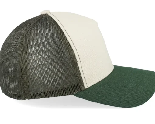 Fashion Equip Blank Stone/Olive/Dark Green A-frame Trucker - Grey, Green
