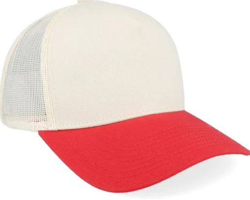 Trucker | Blanks-Equip Blank Stone/Red A-frame Trucker - Grey, Red