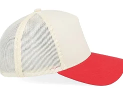 Trucker | Blanks-Equip Blank Stone/Red A-frame Trucker - Grey, Red
