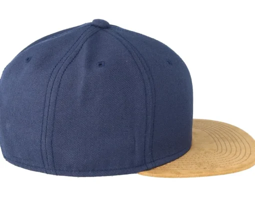 Sale Equip Blank Suede Navy Snapback - Blue
