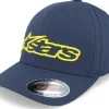 Clearance Alpinestars Blaze Navy / Yellow Flexfit -