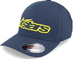 Clearance Alpinestars Blaze Navy / Yellow Flexfit -