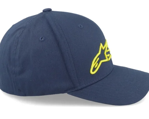Clearance Alpinestars Blaze Navy / Yellow Flexfit -