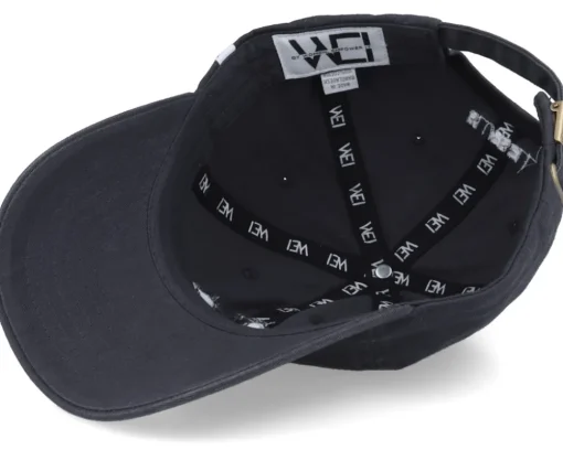 Dad Cap-Wei Blue Bell Washed Cotton Navy Blue Mom Cap -