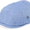 Flat Caps-City Sport Blue Flat Cap -