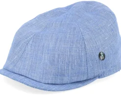 Flat Caps-City Sport Blue Flat Cap -