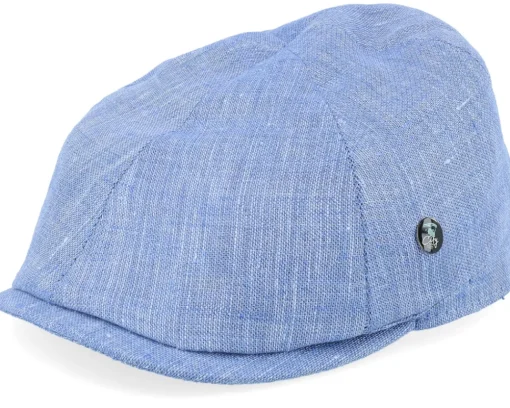 Flat Caps-City Sport Blue Flat Cap -