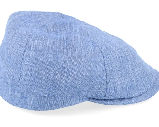 Flat Caps-City Sport Blue Flat Cap -
