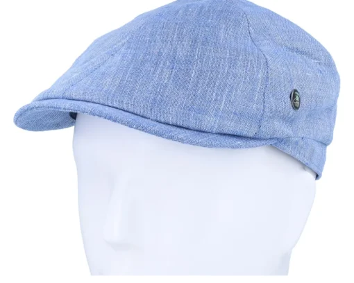 Flat Caps-City Sport Blue Flat Cap -