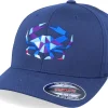 New Origami Blue Paper Crab Navy Flexfit -