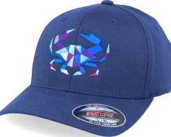 New Origami Blue Paper Crab Navy Flexfit -