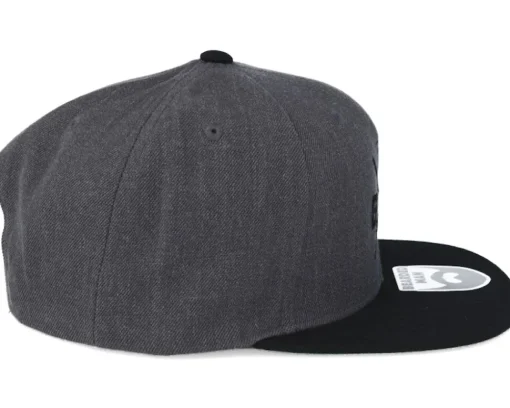 Outlet Bearded Man BM Cross Charcoal/Black Snapback -