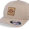 Flexfit-Bearded Man BM Cross Patch Khaki Flexfit -