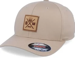 Flexfit-Bearded Man BM Cross Patch Khaki Flexfit -