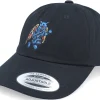 Dad Cap-Volcom Bob Mollema Hat Black Dad Cap -