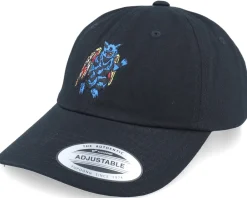 Dad Cap-Volcom Bob Mollema Hat Black Dad Cap -
