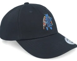 Dad Cap-Volcom Bob Mollema Hat Black Dad Cap -