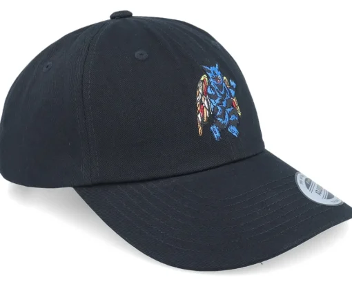 Dad Cap-Volcom Bob Mollema Hat Black Dad Cap -