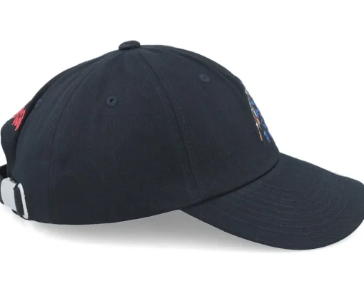 Dad Cap-Volcom Bob Mollema Hat Black Dad Cap -